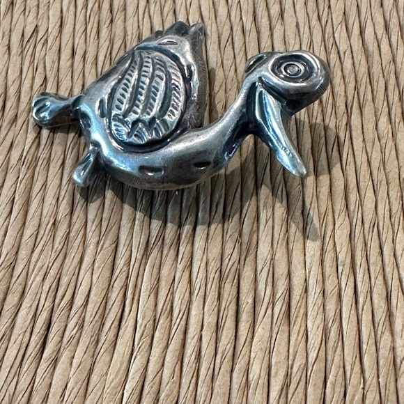 DUCK/BIRD brooch stamped “silver, made in Mexico, handmade” - Picture 5 of 9